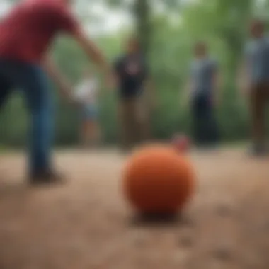Hacky Sack in Extreme Sports Culture Group of enthusiasts enjoying hacky sack outdoors