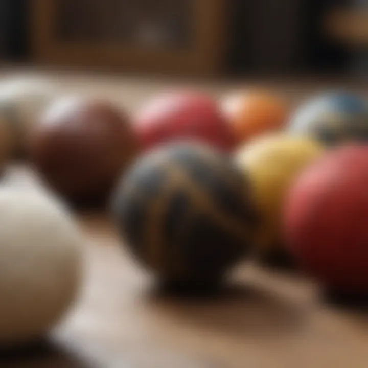 Close-up of materials used in hacky sack construction