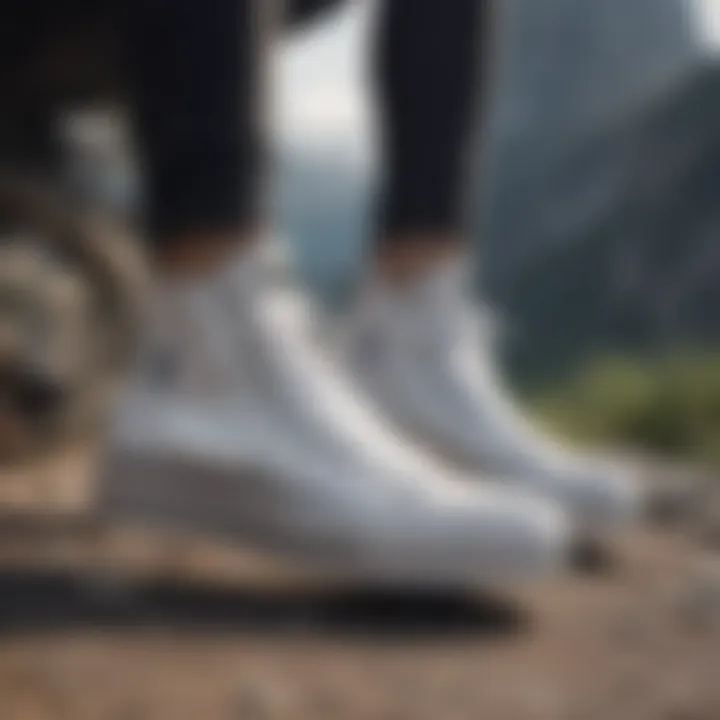 A group of adventurers wearing the Chuck Taylor All Star Lift High Top Platform Sneaker during an outdoor activity.