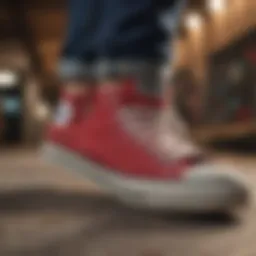 Classic Converse skateboarding shoe model showcasing its design and features