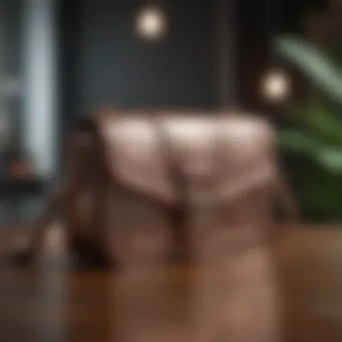 Sleek metallic crossbody purse for a touch of glamour