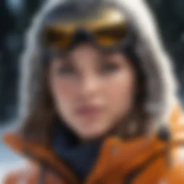 Innovative Materials for Extreme Conditions Close-up of advanced material technology used in snow attire