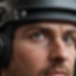 Close-up view of Spy Marshall Goggles showcasing lens technology