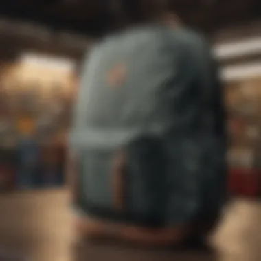 Spacious interior of Herschel backpack