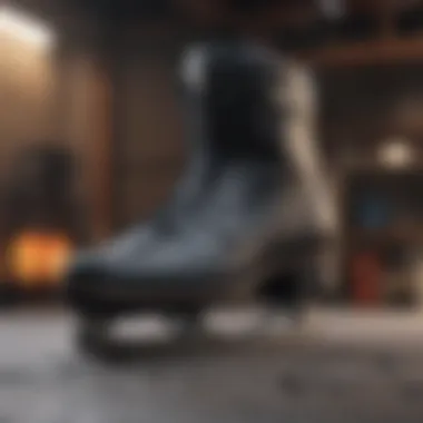 Innovative Design of Jackson Skate Boots Detailed view of Jackson skate boots showcasing innovative design features