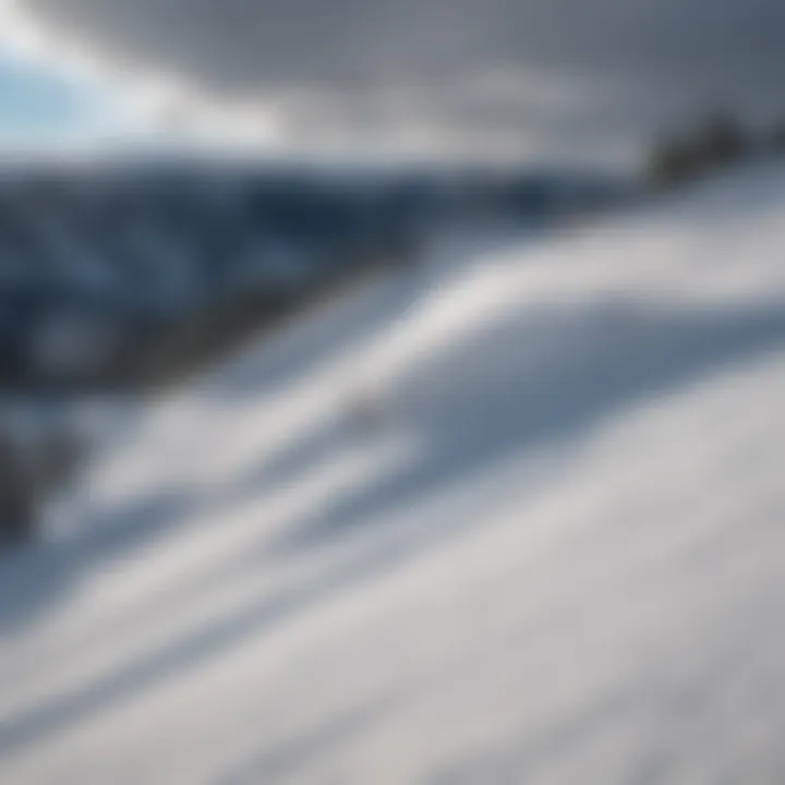 A panoramic view of Keystone's diverse snowboarding terrain