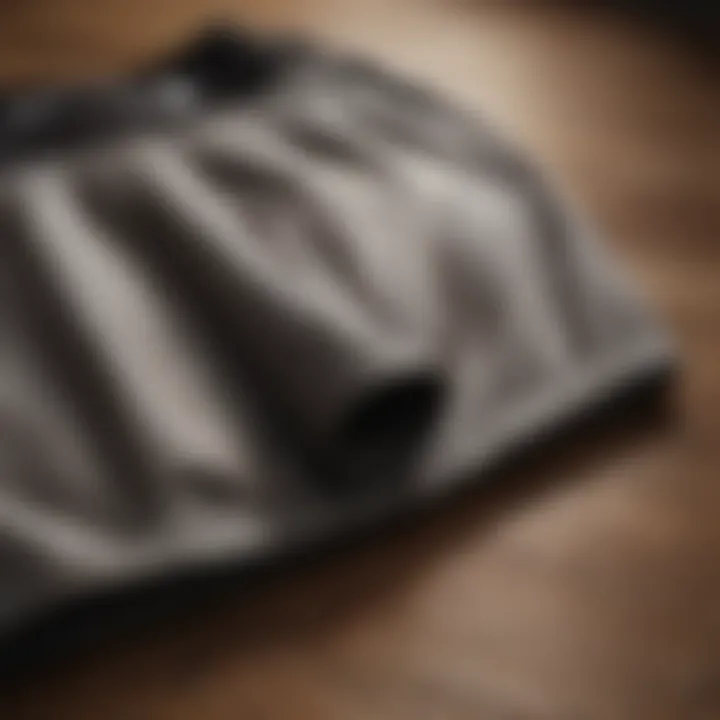 Different fabric types for king size boxer briefs laid out