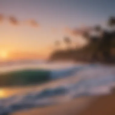 Mako Surf Camp Coastline at Sunset A breathtaking view of Mako Surf Camp's coastline during sunset