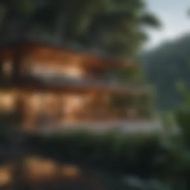 Eco-Friendly Lodgings at Mako Surf Camp Eco-friendly accommodations surrounded by lush greenery