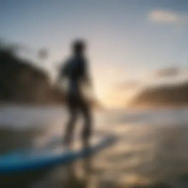 Surfing Lesson at Mako Surf Camp Participants enjoying a surfing lesson with an instructor on a sunny beach