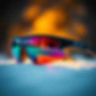 Close-up of Oakley Latch Borderline showcasing lens technology