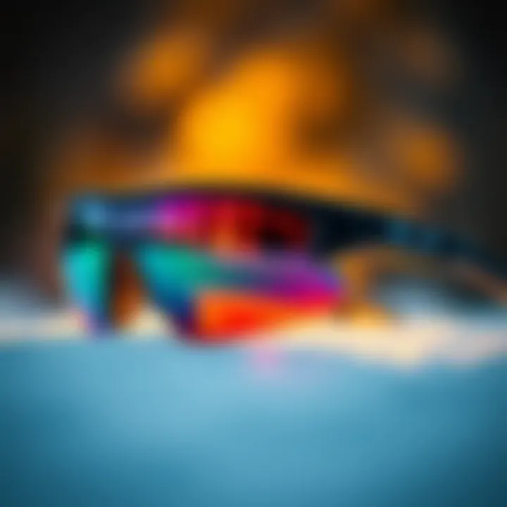 Close-up of Oakley Latch Borderline showcasing lens technology