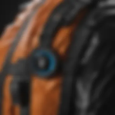 Close-up of the Patagonia Black Hole 55L pack highlighting its durable fabric