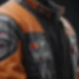 A close-up of high-performance PBR jacket fabric showcasing durability and breathability.
