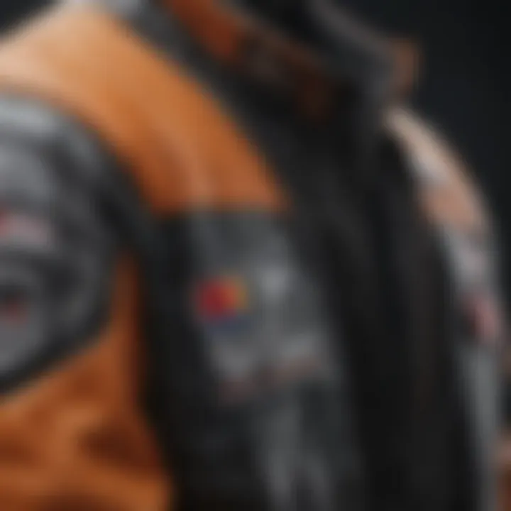 A close-up of high-performance PBR jacket fabric showcasing durability and breathability.