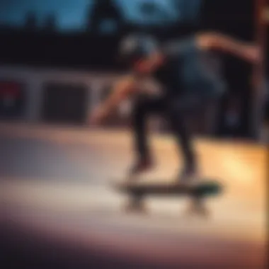An action shot of a skater performing tricks on a Plan B deck