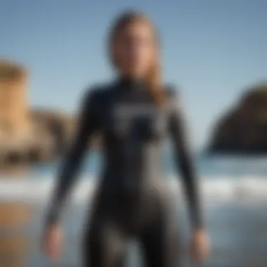 An instructional guide on how to properly care for wetsuits depicted visually