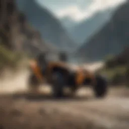 The dynamic action of slingshot sport in full swing
