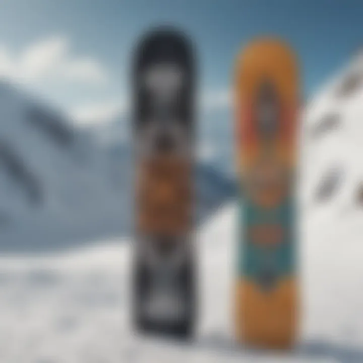 Vintage Snowboard Design Comparison