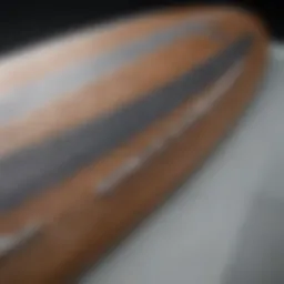 A selection of modern surfboards showcasing advanced materials