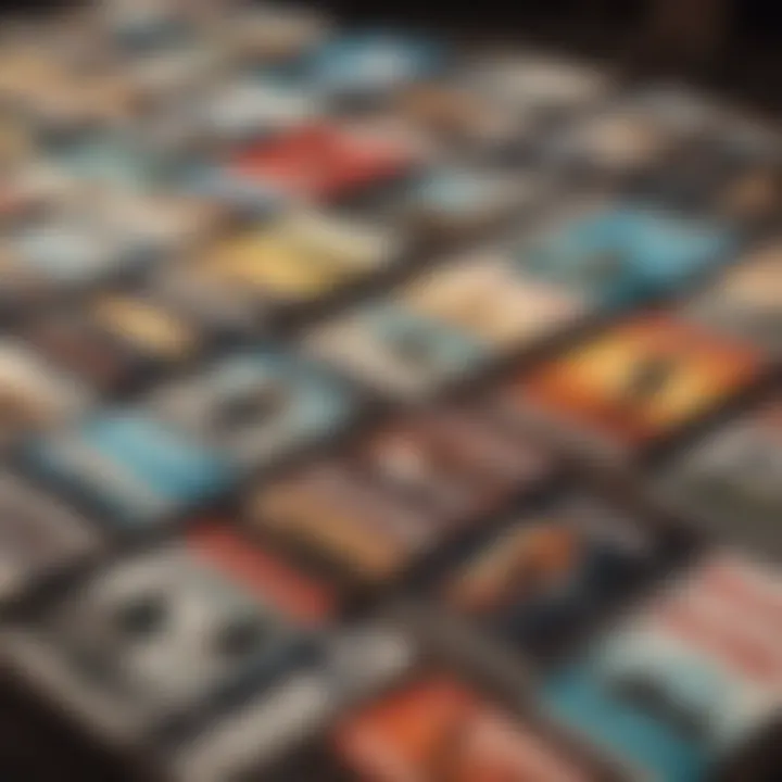 A collection of vintage surf magazines displayed on a table, reflecting the evolution of surf culture.