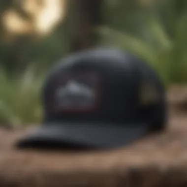 Stylish Billabong Black Trucker Hat showcased in an outdoor setting