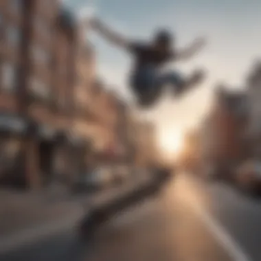 Engineers collaborating on flying skateboard prototype