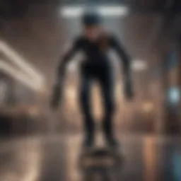 Dynamic skate outfit showcasing functionality and style