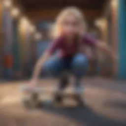 Colorful skateboard featuring Elsa's character