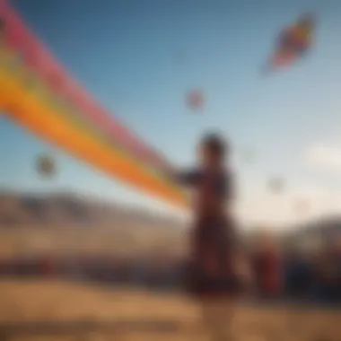 Celebration of Culture Traditional kite festival with colorful designs