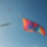 Vibrant kites soaring against a clear blue sky