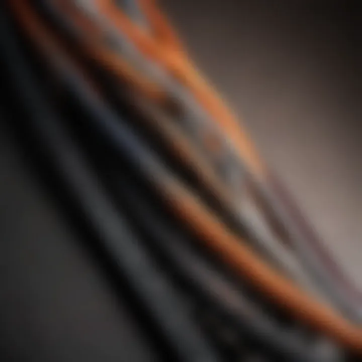 Close-up of durable materials used in lanyard construction