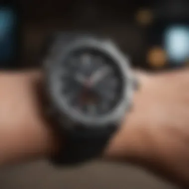 Advanced Features of Rip Curl Next Digital Watch Close-up of the advanced features of the Rip Curl Next Digital Watch