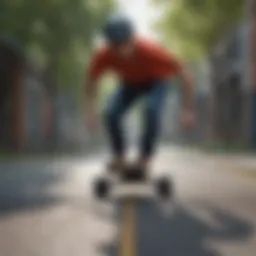 Electric skateboard showcasing innovative safety features