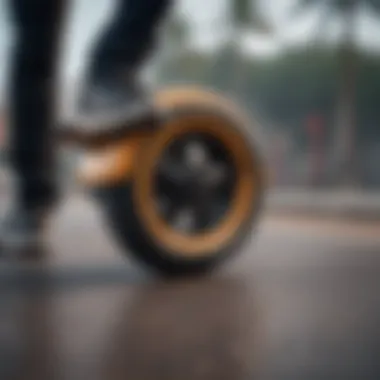 Sleek Design of the Shark Wheel Side profile of the Shark Wheel Power Electric Skateboard highlighting its sleek design and features