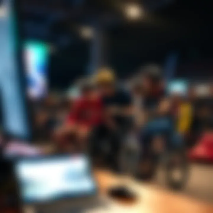 Community Connection: The Thriving World of BMX Gamers A group of enthusiastic gamers engrossed in a BMX game session