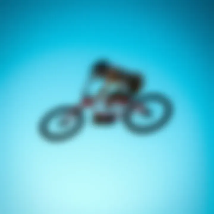 Defying Gravity: The Art of BMX Stunts A dynamic BMX rider performing a mid-air trick