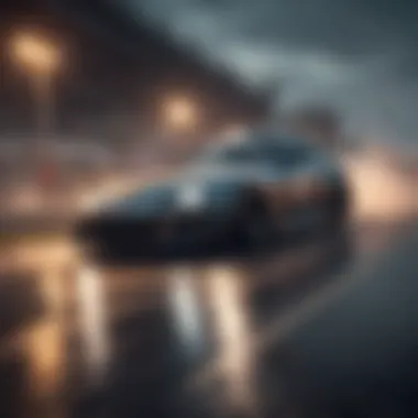 Incredible Drifting Dynamics A sleek car drifting on a winding track