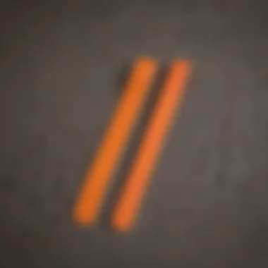 Variety of Orange Grip Tape Styles A collection of different styles of orange grip tape laid out side by side