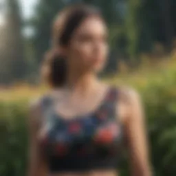 Elegant Cropped Top in Floral Harmony