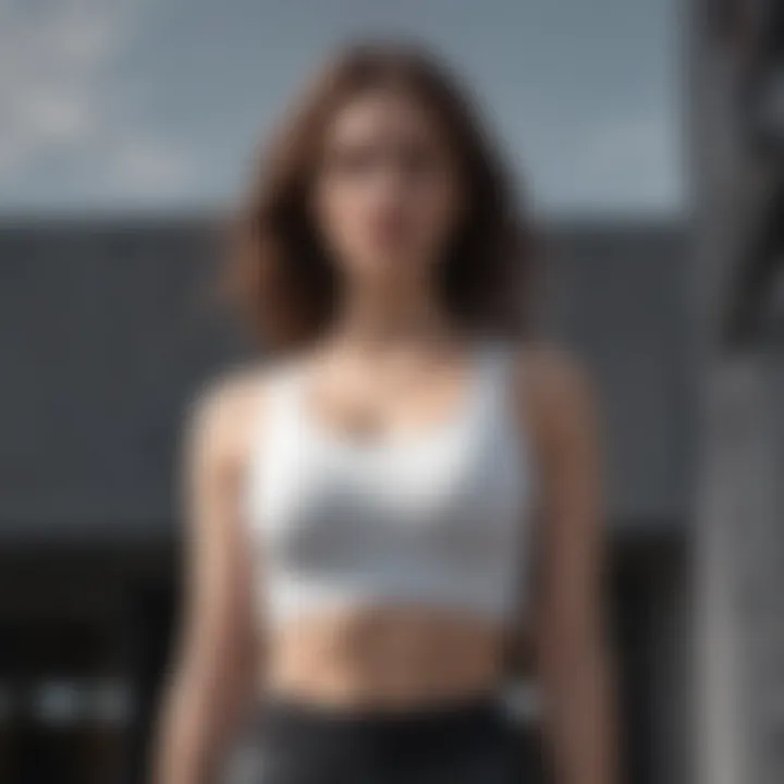 Minimalist Chic Crop Top in Monochrome