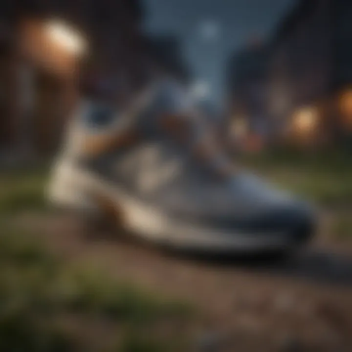 An eco-friendly New Balance shoe highlighting the brand's sustainability initiatives.