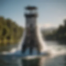 Innovative wakeboard tower design showcasing durability and style