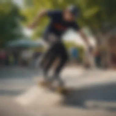 Valo Skate: A Community of Passionate Enthusiasts Extreme sports enthusiasts engaging with Valo Skate products at a skate park