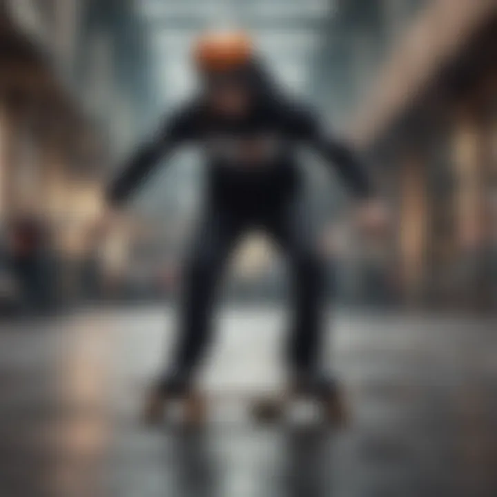 A visionary representation of the future of Valo Skate in extreme sports