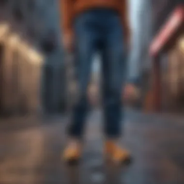 Urban Chic: Nike Cargo Jeans Nike Cargo Jeans in Urban Setting