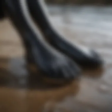 A collection of various wetsuit foot designs and styles