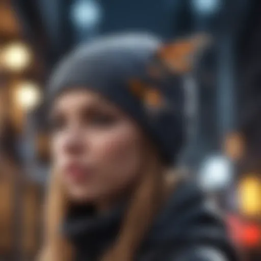 Exquisite Butterfly Beanie Design