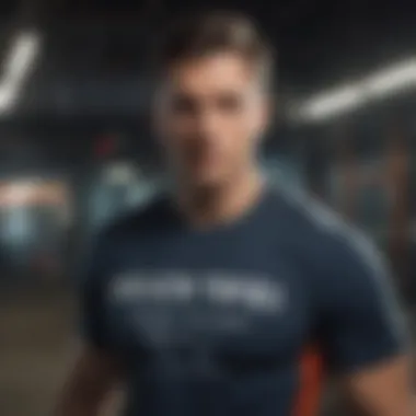 A stylish individual wearing a unique graphic tee that expresses their personality.