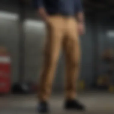 Dickies Tapered Cargo Pants Flexibility Demonstration